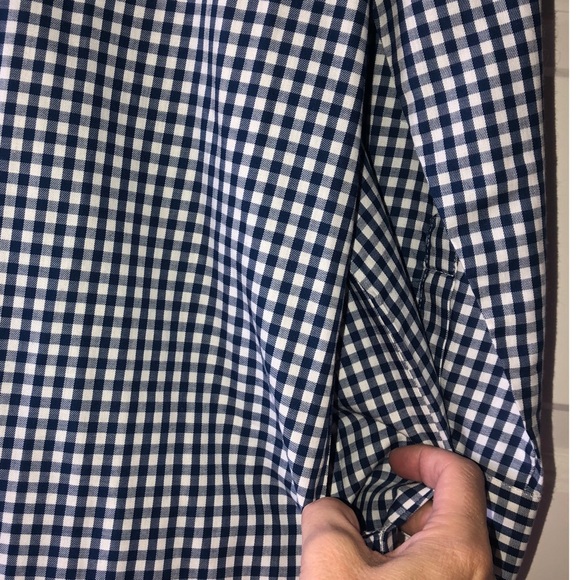 Lauren James Gingham Shirt Dress. NWT. Size M. - Picture 5 of 6